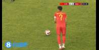 U16国足9-0领先！布尼亚明任意球造门将脱手，卞宇郎补射破门
